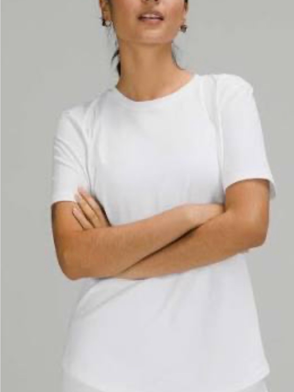 lululemon athletica White Short Sleeve Crew Tee Top